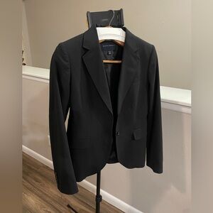 Banana Republic Women's Classic Fit Black Blazer Size 8 Wool Blend